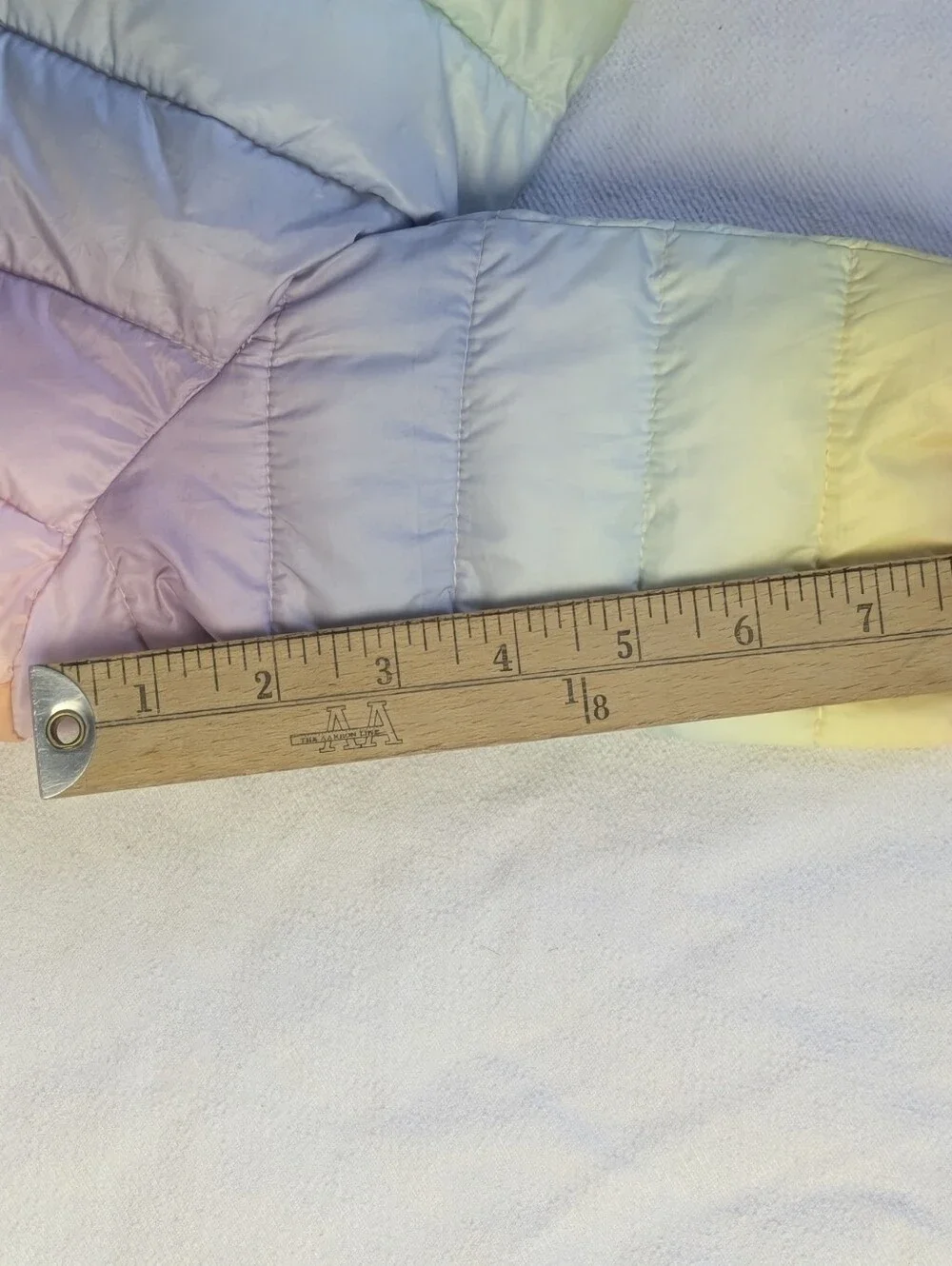 Infant Gap Rainbow Puffer Coat 6-12 Months